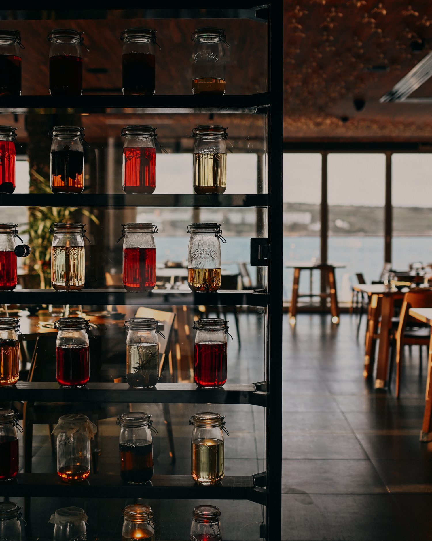 Amami dining room over Ghadira Bay